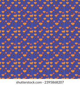 Seamless Geometric Pattern with Organic Shapes