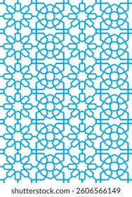 Seamless geometric pattern. Oriental, Islamic, Eastern and Arabian styles. Can Be Used As Wallpaper, Background For Any Design. 