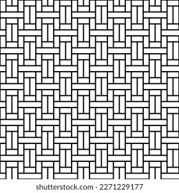 Nahtlose geometrische Muster im orientalischen Stil, schwarz-weiß. EPS10