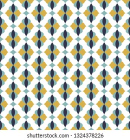 Seamless geometric pattern. Ornament. White background.