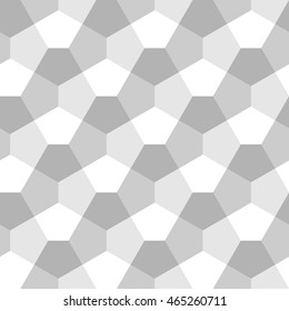 Seamless Geometric Pattern. Pentagonal Regular Tiled Ornament. Vector