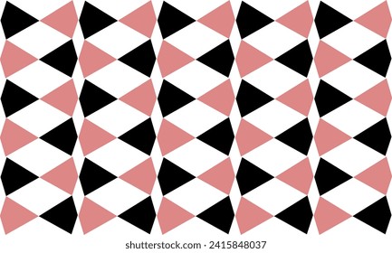 seamless geometric pattern with pink and black diamond pattern repeat and seamless style replete image design for fabric printing or vintage theme wallpaper 80's year style