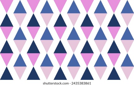 seamless geometric pattern with pink blue purple seamless repeat triangles diamond pattern