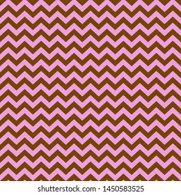 Seamless geometric pattern of pink and brown broken lines, zigzag, vector. Great for decorating fabrics, textiles, gift wrapping design, any printed materials, advertising, or other design.