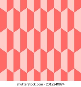 Seamless geometric pattern pink color