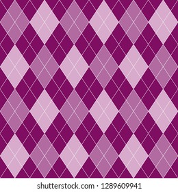 Seamless geometric pattern pink and purple rhombuses, vector eps 8