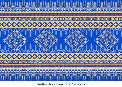 Seamless geometric pattern . pixel pattern. Design for clothing  fabric batik  wrapping  handcraft 
textile ornamentation  embroidery  Hand stitched pattern . cultural stitching pixel art , Cross stit