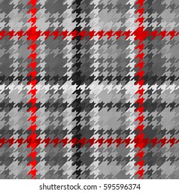 Seamless geometric pattern. Plaid pattern of classic Hounds-tooth pattern.