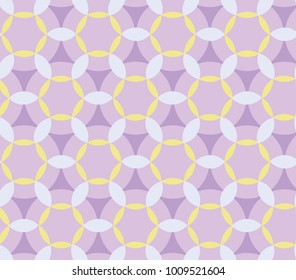 seamless geometric pattern in playful pink, yellow and lila shades with a spring and summer feeling