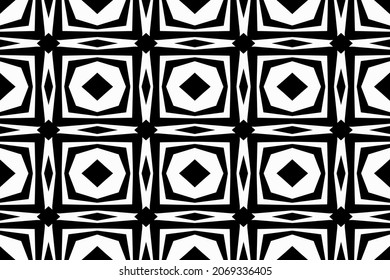 Seamless geometric pattern with polygonal elements, mix of squares, diamonds, frames. Delicate and modern design for textiles, posters, cards, fabrics, flyers, banners. Vector illustration EPS 10.  