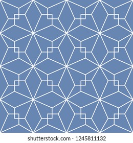 Seamless geometric pattern with polygons. Vector art.