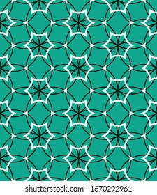 Seamless geometric pattern with polygons. Vector art.