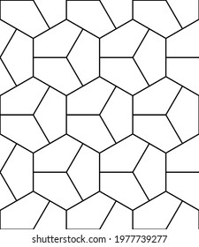 Seamless Geometric Pattern Polygons Vector Art Stock Vector (Royalty ...
