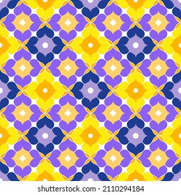 Seamless geometric pattern with polygons. Vector art.