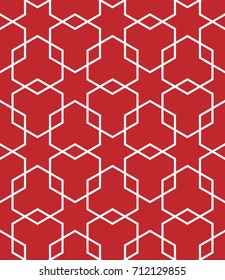 Seamless geometric pattern with polygons. Vector art.
