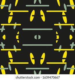 Seamless geometric pattern in pop art design. Vector art.