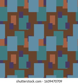 Seamless geometric pattern in pop art design. Vector art.