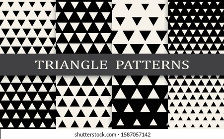 
Seamless geometric pattern print set. Abstract background pattern design. Vector illustration.