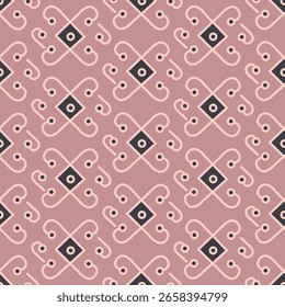 Patrón geométrico sin fisuras. Impresión para la materia textil, tela, cubiertas, Fondos de pantalla, impresión, papel de regalo, decoupage, scrapbooking, acolchado. Para la tela de la moda. Estilización retro.