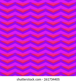  Seamless geometric pattern with purple stripes and  triangles