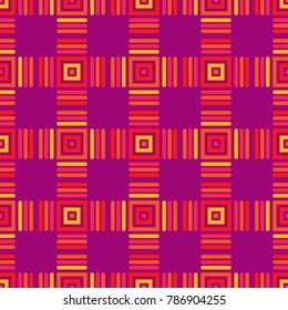 Seamless geometric pattern. Pattern of quadrilaterals. Textile rapport.