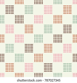 Seamless geometric pattern. Pattern of quadrilaterals. Textile rapport.