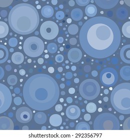 Seamless geometric pattern. From randomly arranged colored circles.