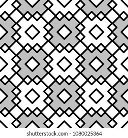 Seamless geometric pattern with rectangles and diamonds