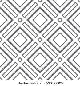Seamless geometric pattern with rectangles and diamonds