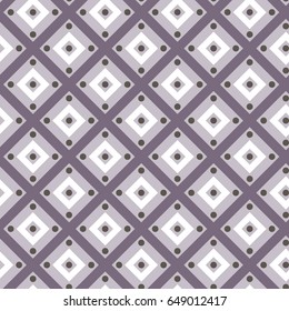Seamless geometric pattern with rectangles and diamonds