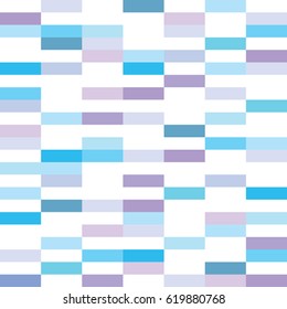 Seamless geometric pattern with rectangles. Nice pattern design for clothing or wall decoration. Bright blue colors. Easy to print on fabric or paper. Stock vector.