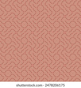 Seamless Geometric pattern. Red cream geometric seamless pattern designs suitable for Backgrounds, Interiors, Textiles, Tiles, Wallpapers, Printing, Textures, Fabrics, Cover, etc. EPS 10