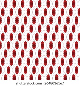 Seamless geometric pattern with red diamond shapes