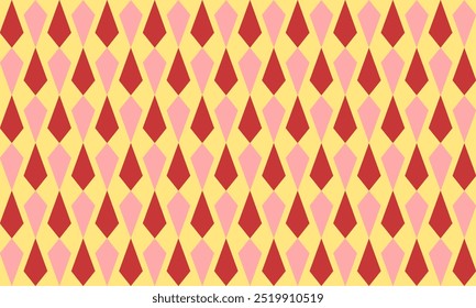 seamless geometric pattern, seamless geometric pattern with red and pink strip diamond vertical column strip on yellow background checkerboard repeat pattern, replete image, design for fabric printing