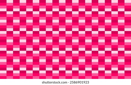 seamless geometric pattern red and pink rectangular block, randomly seamless pattern, Abstract seamless geometric pattern. Geometry red pink grid texture, Chic mosaic block