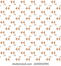 Seamless Geometric Pattern with Repeated Abstract Orange Shapes