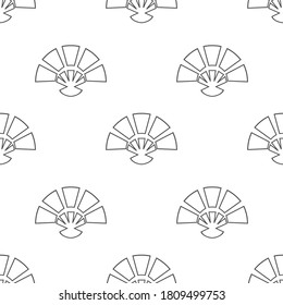 Seamless with geometric pattern repeating background vector illustration.