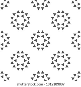 Seamless with geometric pattern repeating background vector.