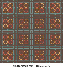Seamless with geometric pattern repeating background vector illustration.