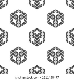 Seamless with geometric pattern repeating cackground vector.