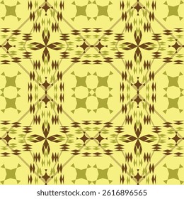 seamless geometric pattern with repeating diamond and triangular shapes in green,brown on light background.design for tile,ceramics,fabric,textile,wallpaper,background,carpet.