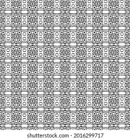 seamless geometric pattern with repeating elements.Black and white pattern.