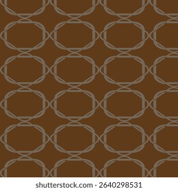 Seamless geometric pattern with repeating octagonal shapes in brown and gray tones