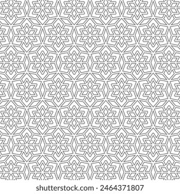 Seamless geometric pattern, repeating striped monochrome pattern design for decoration, wallpaper, wrapping paper, fabric, backdrop, etc.