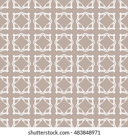 Seamless geometric pattern, repeating texture. Seamless line background. Contemporary graphic design, ethnic arabic, indian, turkish monochrome ornament.