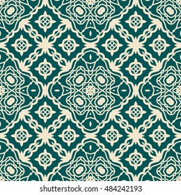 Seamless geometric pattern, repeating texture. Seamless line background. Contemporary graphic design, ethnic arabic, indian, turkish monochrome ornament.