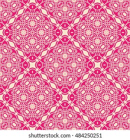 Seamless geometric pattern, repeating texture. Seamless line background. Contemporary graphic design, ethnic arabic, indian, turkish monochrome ornament.