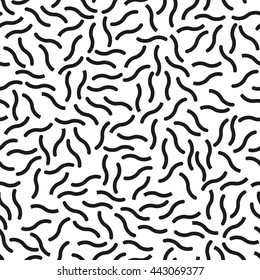 Seamless geometric pattern in retro 80s style, memphis