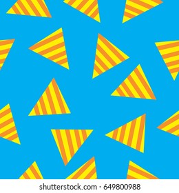 Seamless geometric pattern in retro 80s style