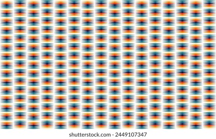 seamless geometric pattern, retro diamond shapes strip column vertical seamless pattern in teal, green, orange, red, blue and yellow. For home décor, textile and fabric printing